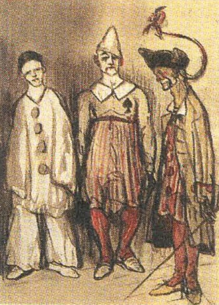 Иллюстрация к сборнику стихотворений П. Верлена «Давно и недавно». Издание 1936 г.