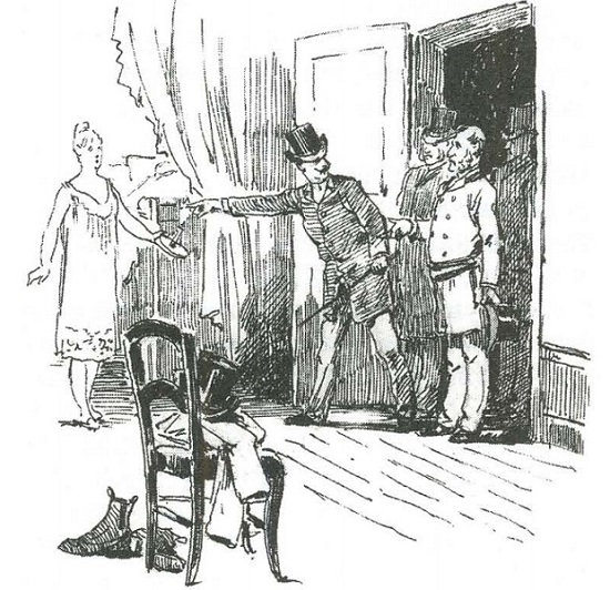 Иллюстрация к роману Ги де Мопассана «Милый друг». Издание 1885 г. Париж