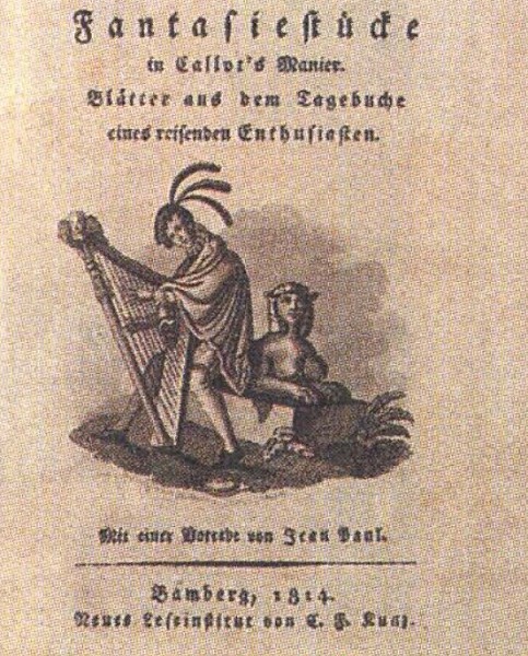 Титульный лист первого издания «Фантазий в манере Калло». 1814 г. Бамберг