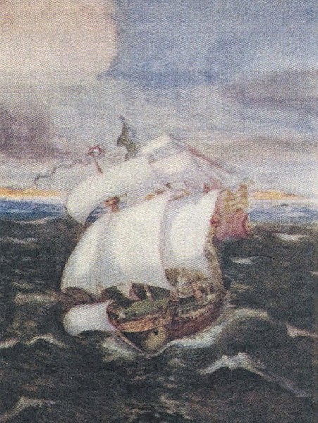 Иллюстрация к поэме С. Колриджа «Сказание о Старом Мореходе». Издание 1910 г. Лондон