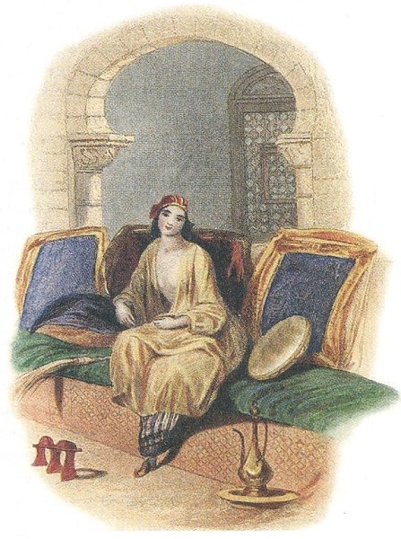 Иллюстрация к поэме «Лейла» из собрания сочинений Дж. Байрона. Издание 1855 г. Лондон