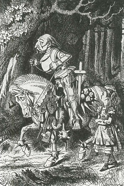 Дж. Тенниел. Белый Рыцарь. Иллюстрация к сказке Л. Кэрролла «Приключения Алисы в Стране чудес»