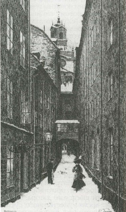Э. Трюггелин. Улица в Стокгольме. 1909 г.
