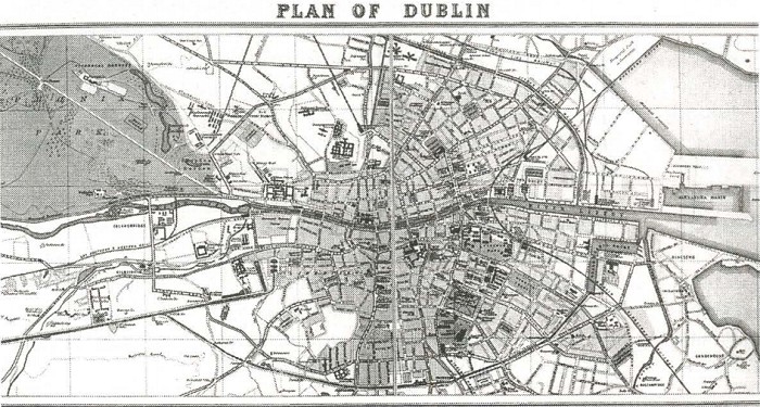 Карта из справочника «Весь Дублин на 1904 год»