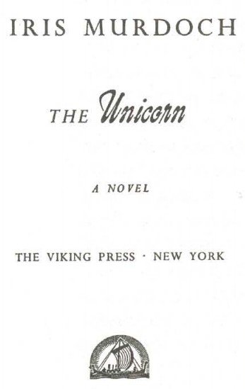 Титульный лист первого издания романа А. Мёрдок «Единорог». 1963 г.