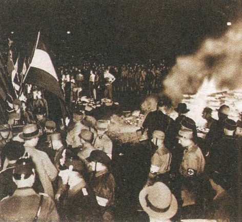 Сожжение книг в Берлине. 1930 г.