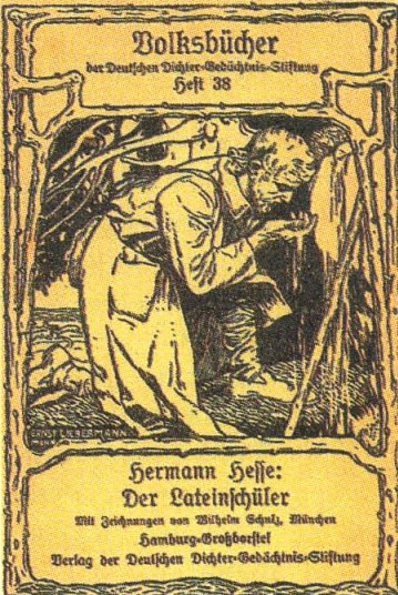 Обложка книги Г. Гессе «Ученик». Издание 1918 г.