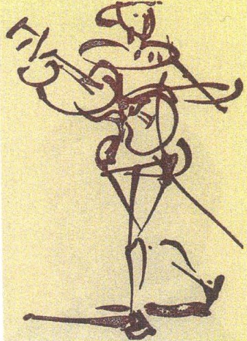 В. Йонас. Иллюстрация к пьесе М. Фриша «Дон Жуан». 1960 г.