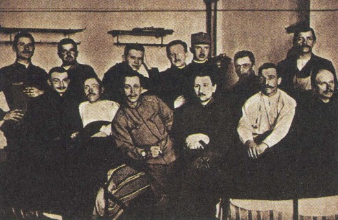 Я. Гашек в госпитале в Чешских Будейовицах. 1915 г.