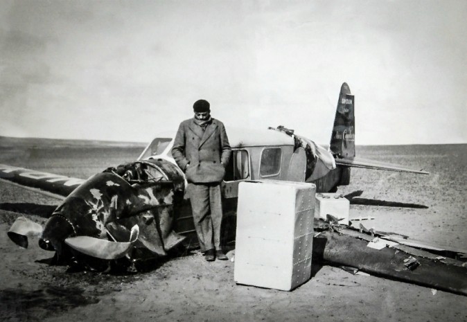 А. де Сент-Экзюпери после аварии в Ливийской пустыне. 1936 г.