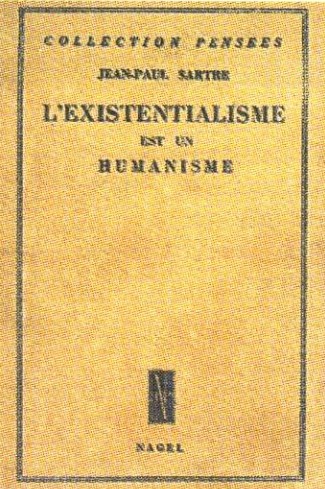 Обложка книги Ж. П. Сартра «Экзистенциализм — это гуманизм». Издание 1946 г.