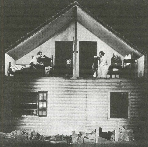 Сцена из спектакля по пьесе Ю. О'Нила «Страсти под вязами Нью-Йорк. 1924 г.