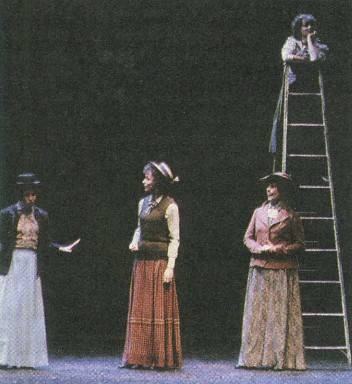 Сцена из спектакля по пьесе Т. Уайлдера «Наш городок». Сиэтл. 1980-е гг.