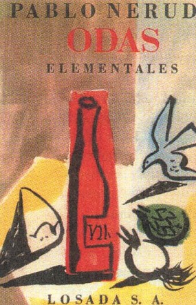 Обложка книги П. Неруды «Оды изначальным вещам». 1954 г.