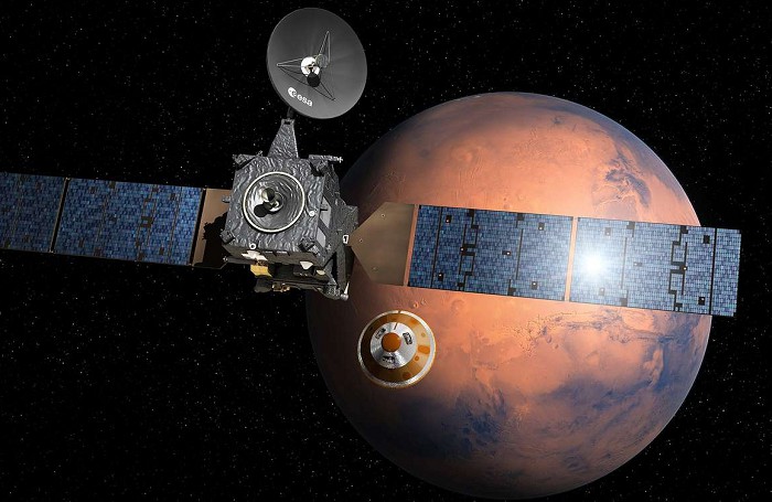 Орбитальный аппарат и посадочный модуль отправляются к планете вместе, но разделятся при достижении Марса 