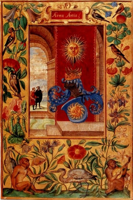 Солнце как символ серы. Иллюстрация из алхимического трактата «Сияние Солнца», XVI в.