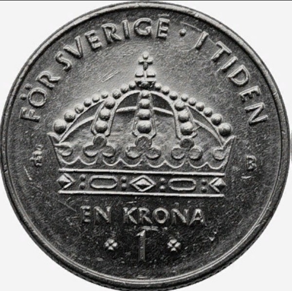Шведская монета крона