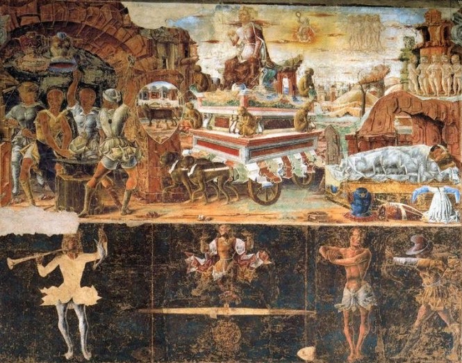 Знак зодиака Весы. Фреска К. Тура в палаццо Скифанойя, Феррара, XV в.