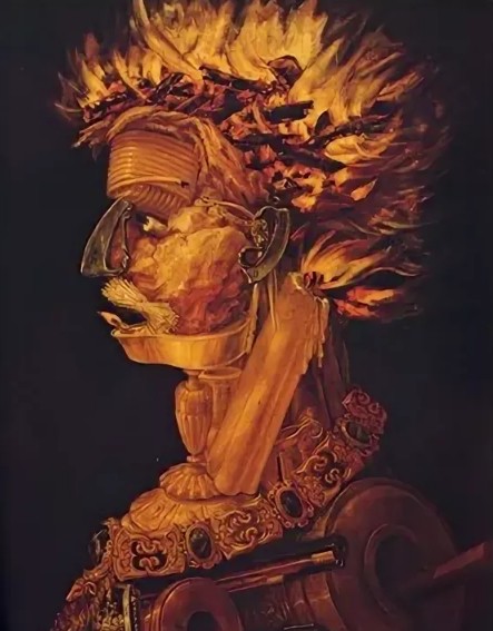 Дж. Арчимбольдо. Огонь. Картина из серии «Стихии»