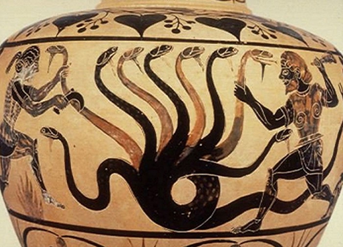  Фрагмент росписи древнегреческой вазы