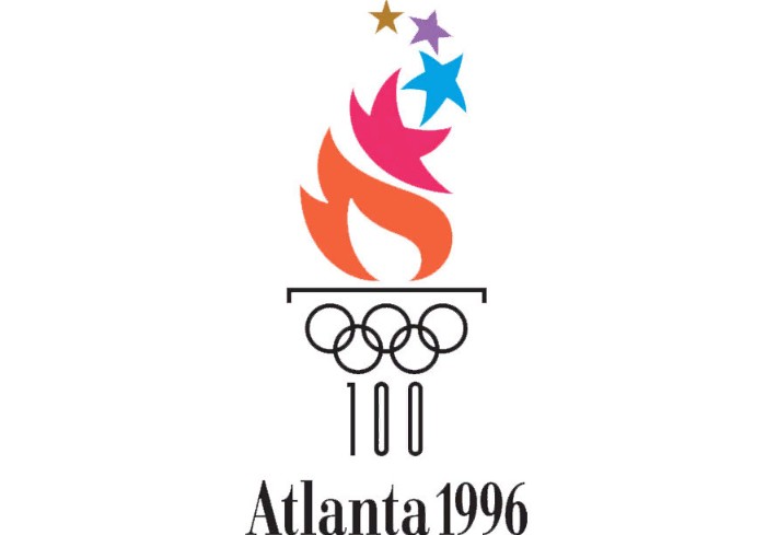 Эмблема Олимпиады в Атланте 1996 г.
