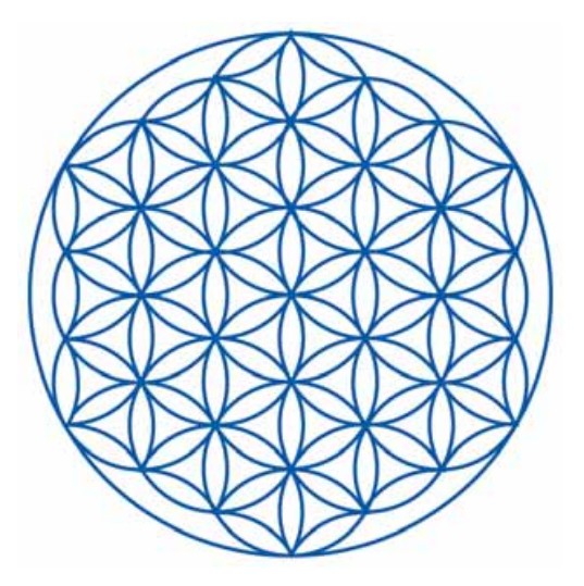Геометрическое изображение символа «Цветок жизни»