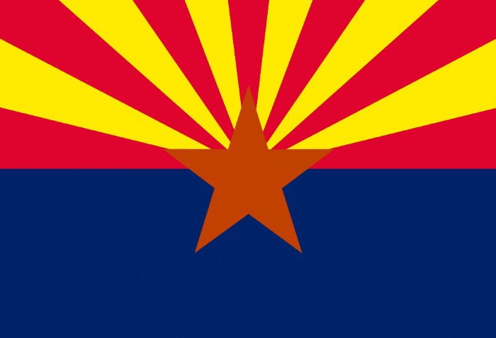 Флаг американского штата Аризона