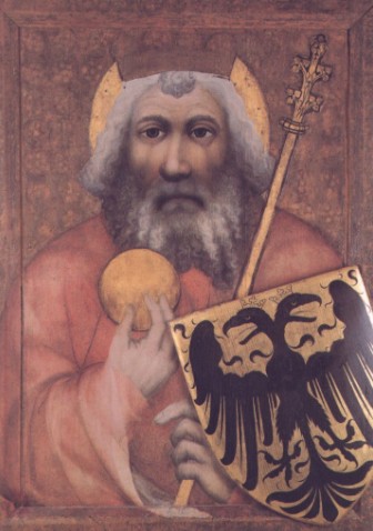 Карл Великий с гербом Священной Римской империи