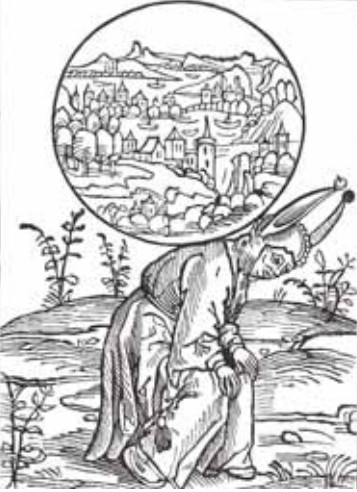 Моралист. Иллюстрация к книге «Корабль дураков» С. Брандта. Гравюра XVI в.