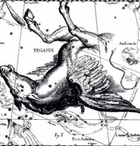 Созвездие Пегаса. Иллюстрация из астрономического атласа «Уранография» Я. Гевелия