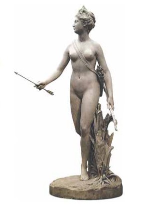 Диана. Статуя работы французского скульптора Ж.А. Гудона, XVIII в.