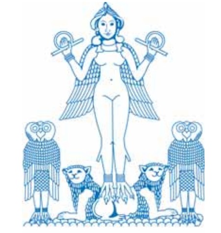 Шумерская богиня Лилит с совами