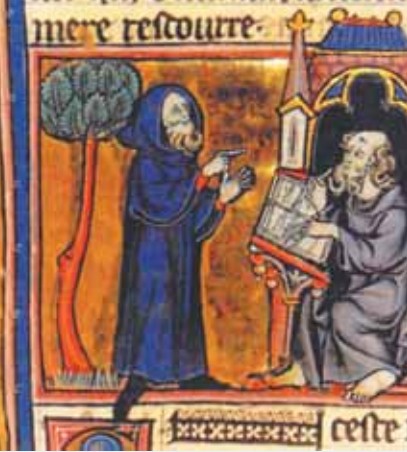 Мерлин. Миниатюра из средневековой английской рукописи