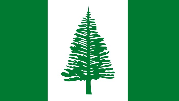 Флаг острова Норфолк, входящего в состав Австралии