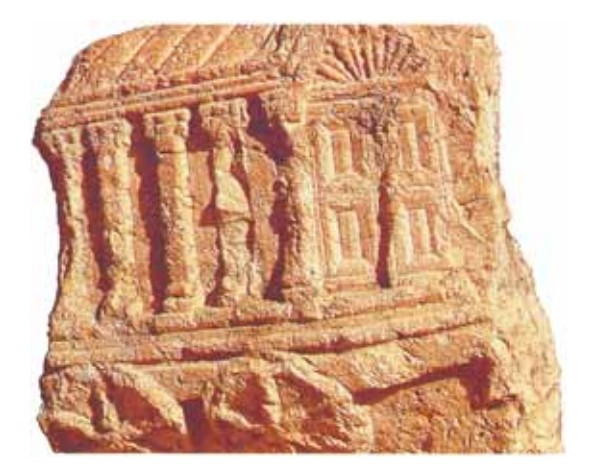 Древнееврейский рельеф с изображением первого Иерусалимского храма