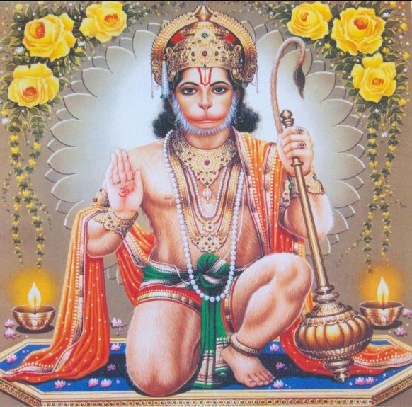 Божественная обезьяна Хануман — один из богов индуизма и главных героев «Рамаяны»