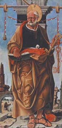 Святой Петр. Фреска работы Франческо дель Косса