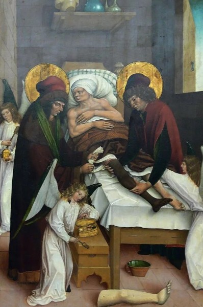 Святые Косьма и Дамиан пересаживают больному ногу умершего мавра