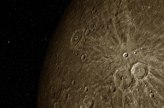 Песчаная поверхность Меркурия