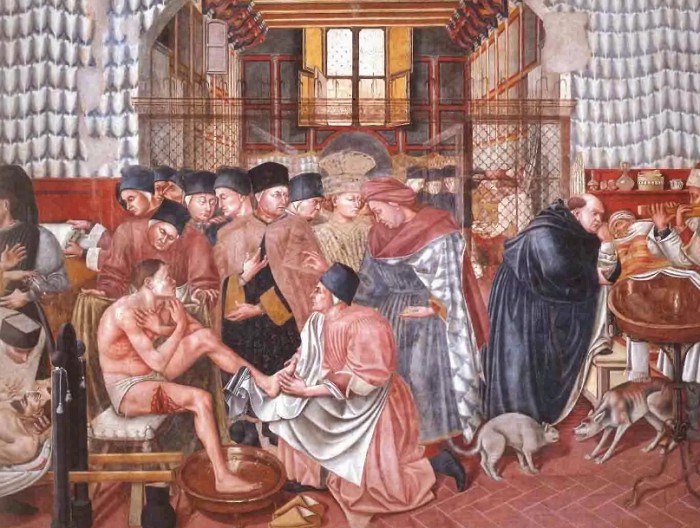 Доменико ди Бартоло. Излечение больных. 1441-1442 г.