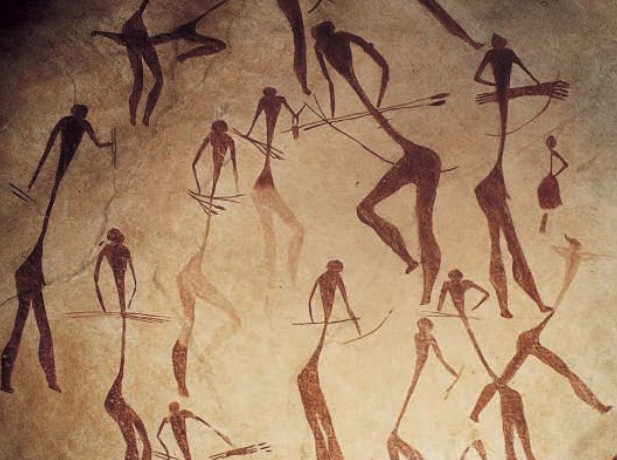 Наскальные рисунки примерно 6 тысячелетия до н.э.