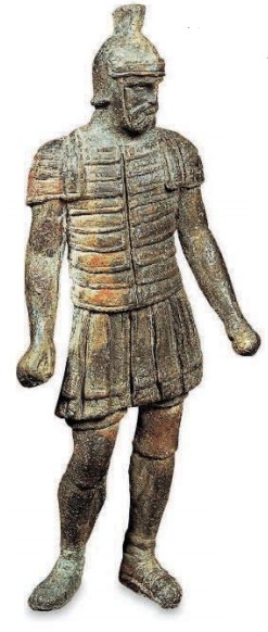 бронзовая статуя легионера