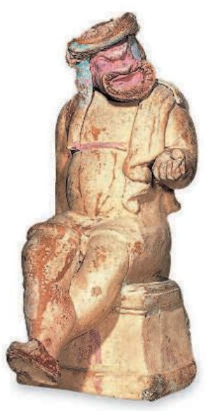 фигурка 2 в. до н. э. изображает комического актера в маске