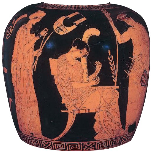 Тимпан (рисунок на вазе)