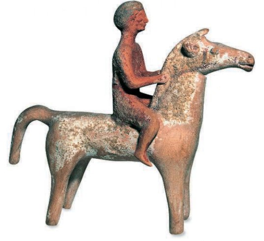 На лошади (Древняя Греция)