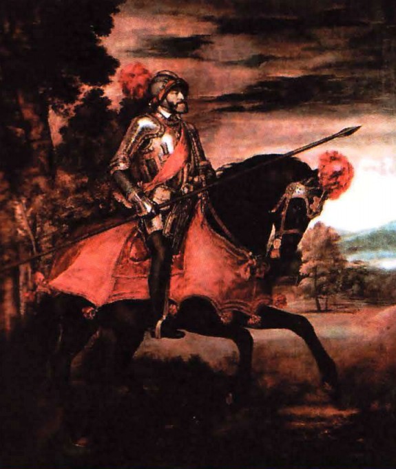Тициан. Император Карл V в битве при Мюльберге. 1548 г. 