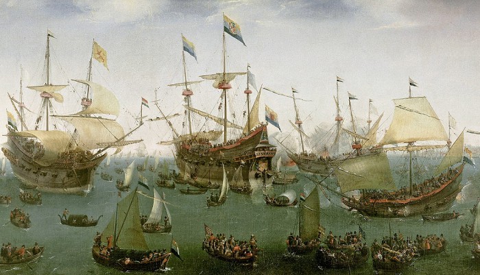 X. К. Вром. Возвращение в Амстердам второй экспедиции в Ост-Индию. 1599 г. 