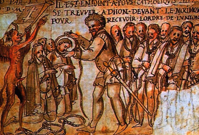 Памфлет против Католической лиги «Порядок в организации». Рисунок. 1588 г.