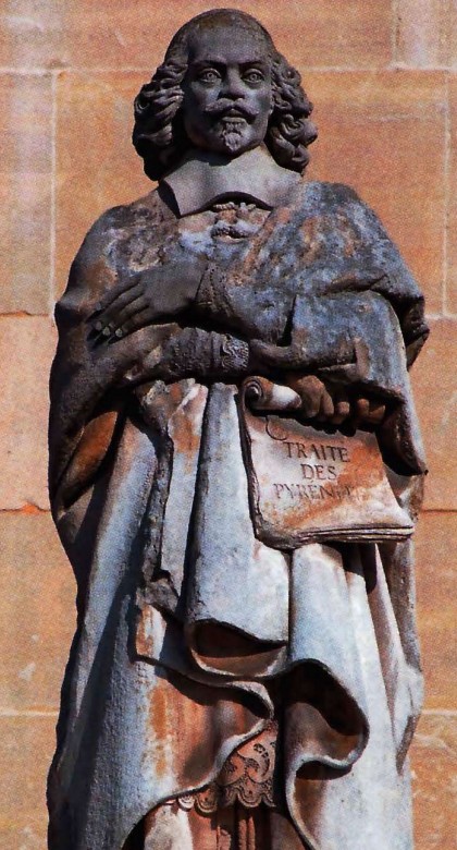 П. Эбер. Статуя Мазарини во дворе Наполеона в Лувре. 