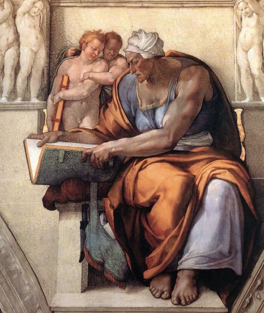 «Кумская сивилла». Микеланджело Буонарроти, 1553 г.